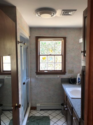 Eastham Cape Cod vacation rental - Master Bath with lots of storage space