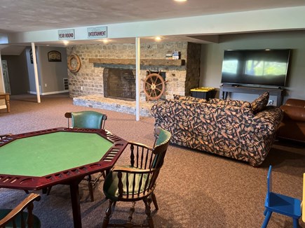 Dennis Cape Cod vacation rental - Lower level area with large TV
