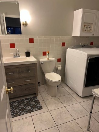 Dennis Cape Cod vacation rental - Bathroom on 1st floor with Washer Dryer