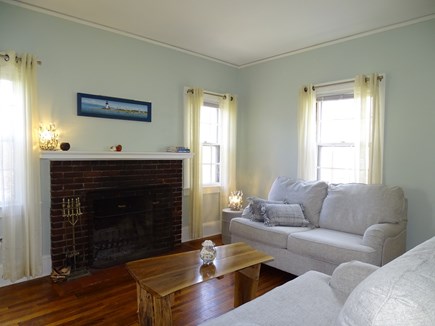 Falmouth Cape Cod vacation rental - Living area with 10 foot ceilings