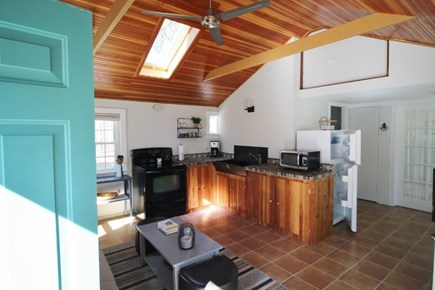 Wellfleet Cape Cod vacation rental - Living room and kitchen