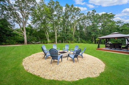 Marstons Mills Cape Cod vacation rental - Fire pit with view of large yard