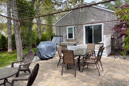 Dennisport Cape Cod vacation rental - Brand new patio. Beautiful at night surrounded by lights.