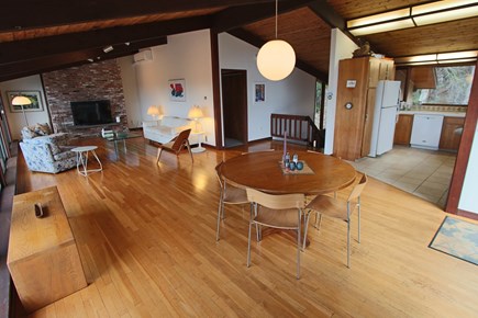 Truro Cape Cod vacation rental - Dining area, kitchen, living