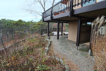 Truro Cape Cod vacation rental - (Winter Pic) Beautiful Gardens in the Summer, Outdoor Shower