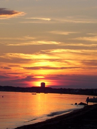 Truro Cape Cod vacation rental - Beautiful Sunsets from the Private Beach