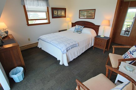 Truro Cape Cod vacation rental - Bedroom with Queen Bed and goes out to Deck