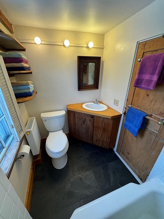 Truro Cape Cod vacation rental - Primary bedroom full bath off dressing room.
