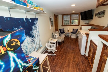 South Yarmouth Cape Cod vacation rental - 50in TV (w/ Netflix), board games, arcade system & laundry