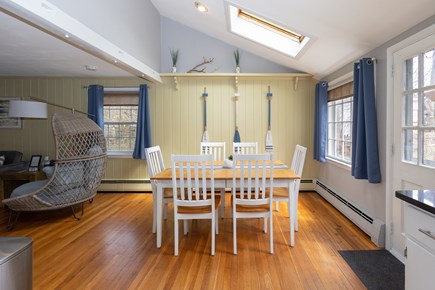 South Yarmouth Cape Cod vacation rental - Dining table right off the kitchen and living area