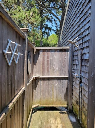 Dennisport Cape Cod vacation rental - Quintessential Cape Cod Outdoor Shower.