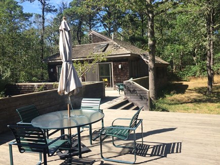 Orleans Cape Cod vacation rental - Back deck off of the dining room and kitchen