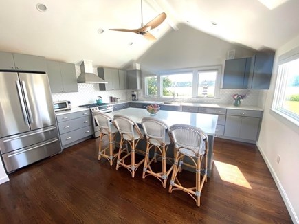 Seven Seas Falmouth Cape Cod vacation rental - Big chefs kitchen with stunning views and access to the deck