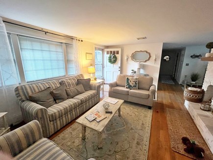 Yarmouth, South Yamouth Cape Cod vacation rental - Living Room with Cable TV, a couch, a loveseat and a chair.