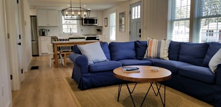 South Dennis Cape Cod vacation rental - Bright and sunny family room with new smart TV.