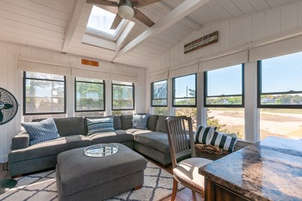 East Sandwich Cape Cod vacation rental - Enclosed sunroom opens onto deck