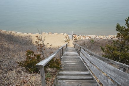 Eastham Cape Cod vacation rental - Stairs to Your Bayside Swimming Area, Two Minute Walk Away