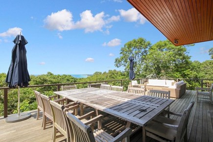 Falmouth, Sippewissett Cape Cod vacation rental - Dining on deck