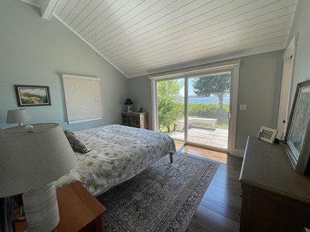Pocasset Cape Cod vacation rental - Primary bedroom with view and deck access
