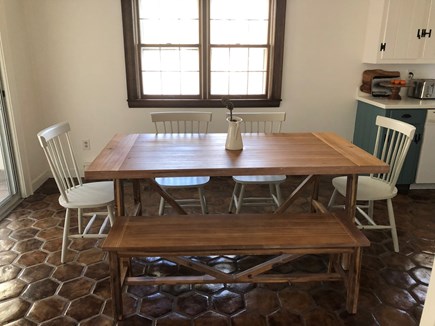 Wellfleet Cape Cod vacation rental - Dining Table in Kitchen - First Floor