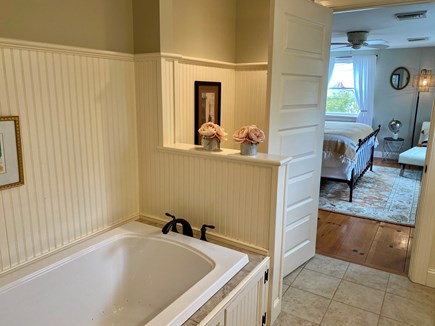 Chatham, Summer Catch Cape Cod vacation rental - Master bath with soaking tub and double vanity