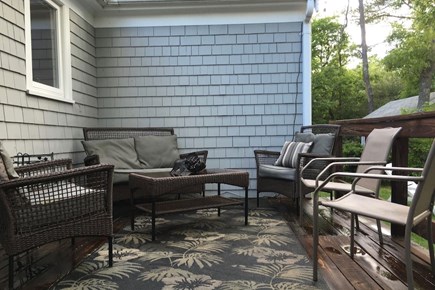 Osterville Cape Cod vacation rental - sitting area on deck