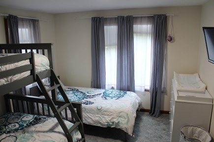 Eastham Cape Cod vacation rental - 2nd Fl bedroom w/Bunk(full&twin), A Twin, Changing table, closet.