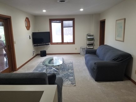 Eastham Cape Cod vacation rental - Lower level Living room w/ pull out Serta Queen sleeper. 50 TV
