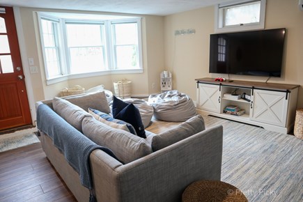 North Chatham Cape Cod vacation rental - Lower level entertainment room