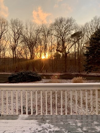 West Yarmouth Cape Cod vacation rental - The snowy sunsets on the Cape are beautiful during the winter!