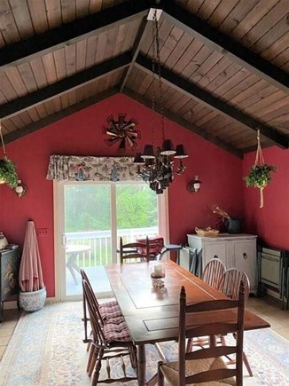 West Yarmouth Cape Cod vacation rental - Larger dining room on main floor, walk out to deck.