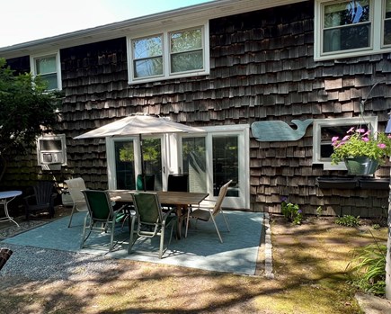 West Yarmouth Cape Cod vacation rental - Picnic table in the back yard.