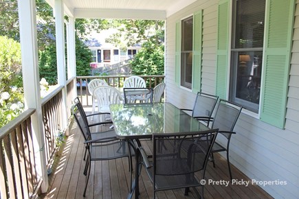 West Yarmouth Cape Cod vacation rental - Dining on the front farmers's porch