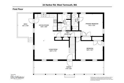 West Yarmouth Cape Cod vacation rental - First Level floor plan