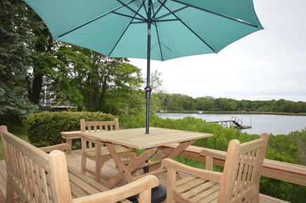 Orleans Cape Cod vacation rental - Deck over looking Lonnie`s Pond