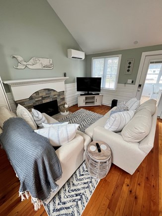 Chatham Cape Cod vacation rental - Plenty of seating space for 6 along with gas fire