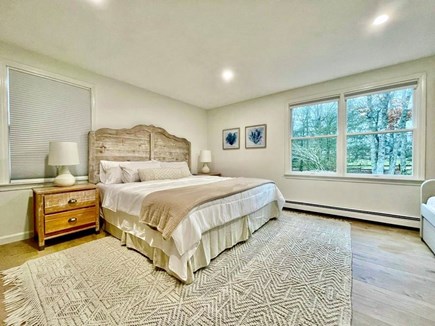 Harwich Cape Cod vacation rental - Downstairs bedroom has a king, 2 twins & beautiful green views