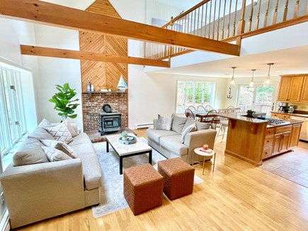 Harwich Cape Cod vacation rental - Flowing open concept living, dining and kitchen, w high ceilings
