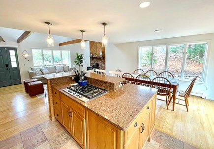 Harwich Cape Cod vacation rental - Kitchen features a dual oven and has views of the pool area