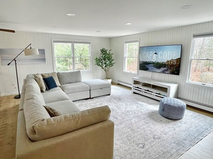 Harwich Cape Cod vacation rental - The family room is perfect for movie or game nights