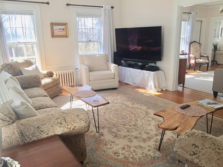 South Eastham Cape Cod vacation rental - Main living room with 64in TV-Stereo