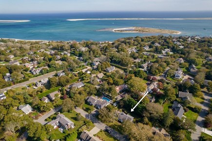 Chatham Cape Cod vacation rental - Drone shot shows the home's location