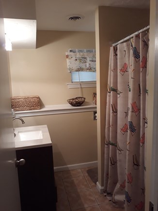 East Falmouth Cape Cod vacation rental - Downstairs bathroom - standup shower