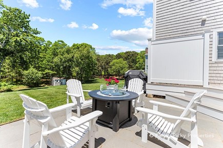 West Yarmouth Cape Cod vacation rental - Gas fire pit on the back patio