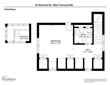 West Yarmouth Cape Cod vacation rental - Third Floor Plans