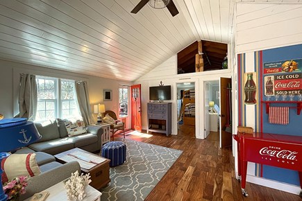 West Dennis Cape Cod vacation rental - The vintage retro Coca-Cola themed decor steals the show!