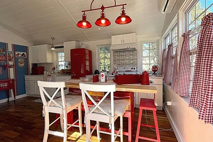 West Dennis Cape Cod vacation rental - Airy and open living and kitchen area