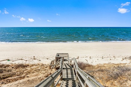 Truro Cape Cod vacation rental - Stairs to the Private Association Beach