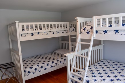 Dennis Cape Cod vacation rental - Bedroom 1: 2 sets of bunk.  Twin over Twin, Twin over Full