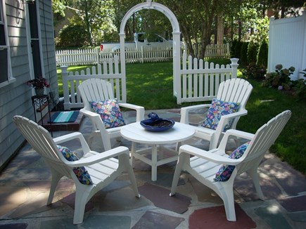 Harwich Cape Cod vacation rental - Seating on patio